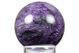 Polished Purple Charoite Sphere - Siberia #323495-1